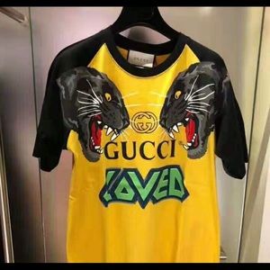 Gucci oversized T-shirt with tigers